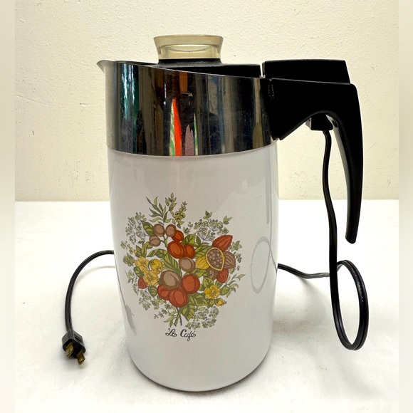 Vintage CorningWare Le Café Electric Coffee Percolator
